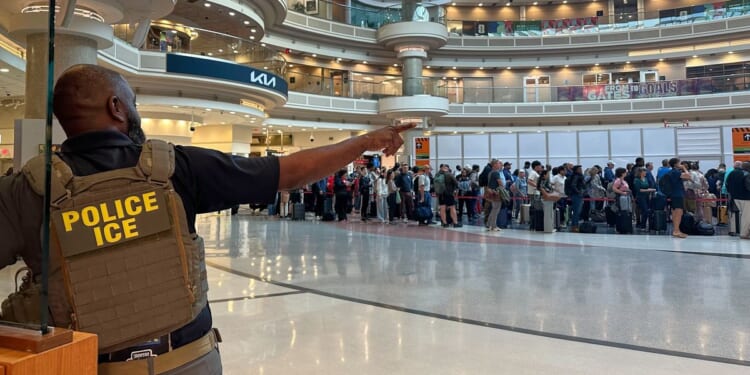 Federal immigration agents seen at Atlanta airport after Trump order amid partial shutdown