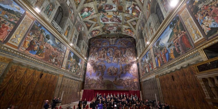 A rare look inside the Sistine Chapel for a private concert about angel encounters