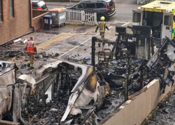 U.K. police arrest two men over arson attack on ambulances belonging to a Jewish charity