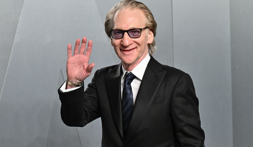 Bill Maher arrives at the Vanity Fair Oscar Party on Sunday, March 15, 2026, at the Los Angeles County Museum of Art in Los Angeles. (Photo by Evan Agostini/Invision/AP)