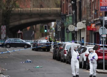 U.K. police arrest a man after a car hits pedestrians in the English city of Derby, injuring 7
