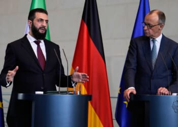 German leader raises prospect of many Syrians returning home as the country’s president visits