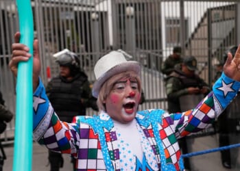 Clowns take to the streets of Bolivia to protest decree that could crush their livelihoods