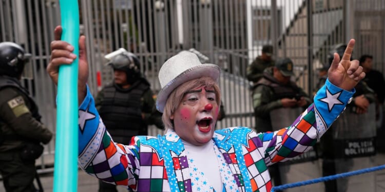Clowns take to the streets of Bolivia to protest decree that could crush their livelihoods