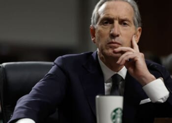 Former Starbucks CEO Howard Schultz testifies on Capitol Hill on March 29, 2023 in Washington, DC.