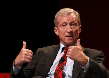 Tom Steyer speaks onstage at the 2023 TIME100 Summit at Jazz at Lincoln Center on April 25, 2023, in New York City.