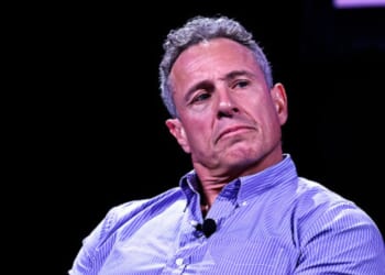 Chris Cuomo on stage at the Tribeca Festival in New York City to discuss "The Man With Sole" on June 10, 2025.