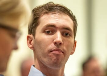 Tyler Robinson, who is accused of fatally shooting Charlie Kirk, appears at a hearing Dec. 11 in Fourth District Court in Provo, Utah.