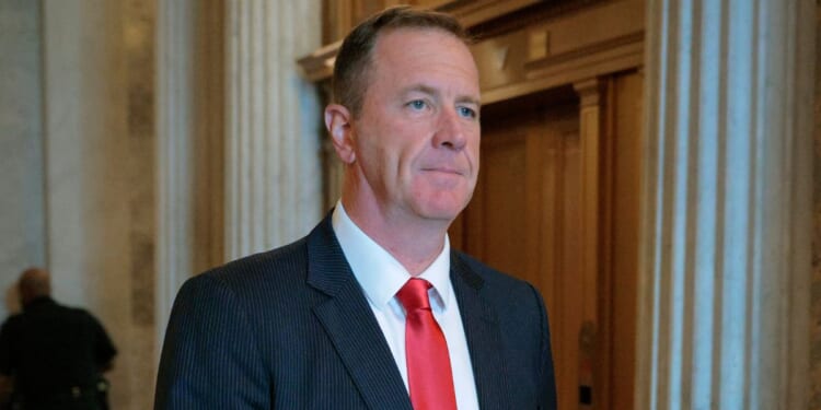 GOP Sen. Eric Schmitt of Missouri, seen in an August photo, said he is seeking to amend the SAVE America act "to include President Trump’s priorities."