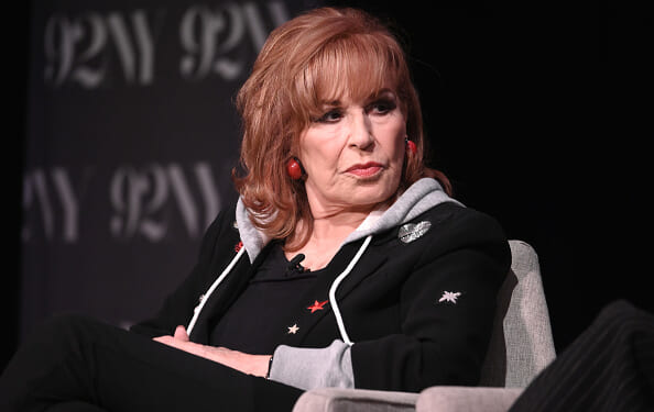 Joy Behar looks at panel member while participating in “Behind The Table” podcast at 92NY on October 8, 2024.