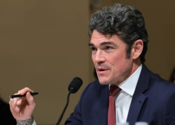 Director of the National Counterterrorism Center Joseph Kent testifies before the House Committee on Homeland Security in the Cannon House Office Building on Dec. 11, 2025, in Washington, D.C.