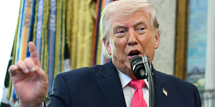 "Make this one for Jesus, OK?" President Donald Trump urged lawmakers as he asked them to remain in Washington, D.C., over Easter recess, if necessary, to pass the SAVE America Act and fund the Department of Homeland Security.