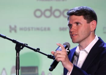 James Talarico speaks onstage during "Raging Moderates" at the Vox Media Podcast Stage at SXSW on March 14, 2026, in Austin, Texas.