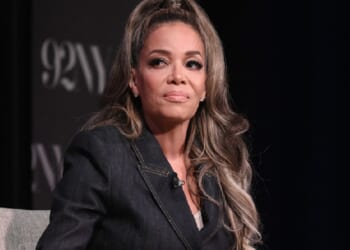 "The View" co-host Sunny Hostin grimaces in a 2024 file photo.