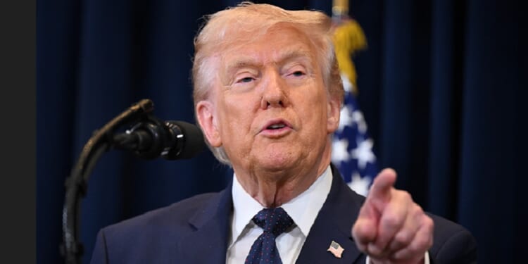 President Donald Trump, pictured in a March 9 news conference.