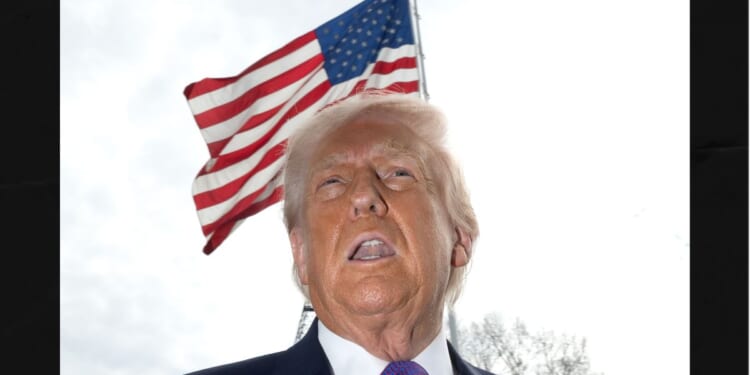 President Donald Trump answers questions from reporters Wednesday as he departs the White House in Washington, D.C.