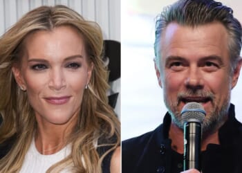 Actor Josh Duhamel, right, told podcast host Megyn Kelly why he believes entertainers should keep quiet about politics.