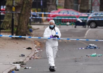 Man charged after a car plowed into a crowd outside a British pub