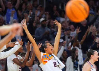 A New England furniture store will refund customers if both UConn teams make the NCAA title games