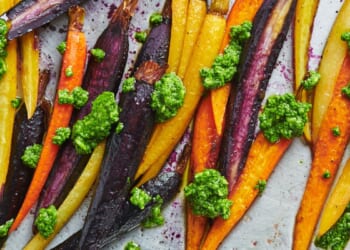 2 little twists that make colorful roasted carrots pop