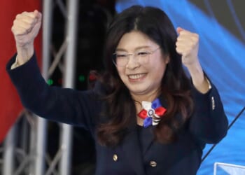 Taiwan opposition leader arrives in China on what she calls a ‘journey to peace’