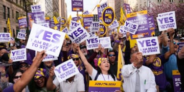 New York City apartment building workers authorize a possible strike as contract talks stall