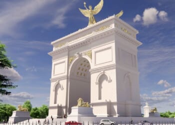 Fine Arts commissioner nudges architect to shorten Trump’s Triumphal Arch