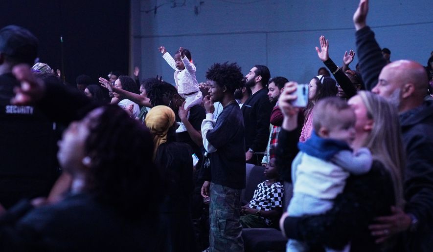 People worship at 2819 Church on Nov. 16, 2025, in Atlanta. (AP Photo/Jessie Wardarski, File)