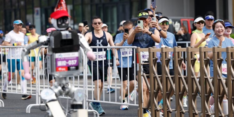 A humanoid robot sprints to victory in Beijing, beating the human half-marathon world record