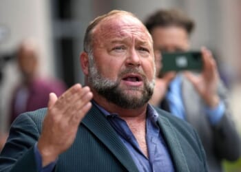 Alex Jones vows to fight on as satirists seek control of Infowars