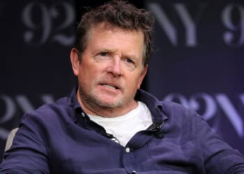 Michael J. Fox speaks onstage Oct. 13 in New York City.