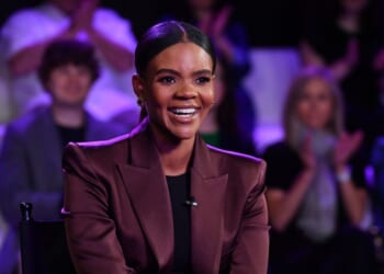 Candace Owens is seen on set of "Candace" on May 3, 2022, in Nashville, Tennessee.