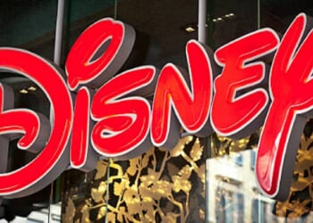 A Disney store sign.