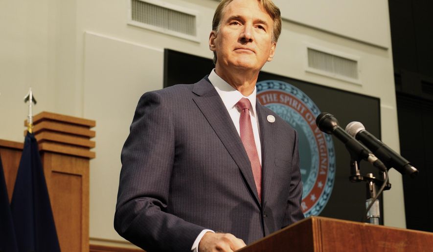 Gov. Glenn Youngkin speaks at a post-election news conference in Richmond, Va., on Wednesday, Nov. 5, 2025. (AP Photo/Allen G. Breed)