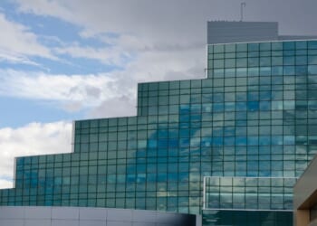 The glass architecture of the National Security Sciences Building at Los Alamos National Laboratory is seen in a 2013 file photo. Some of the missing NASA-connected researchers were involved in projects at Los Alamos, known for its role in creating the atomic bomb.