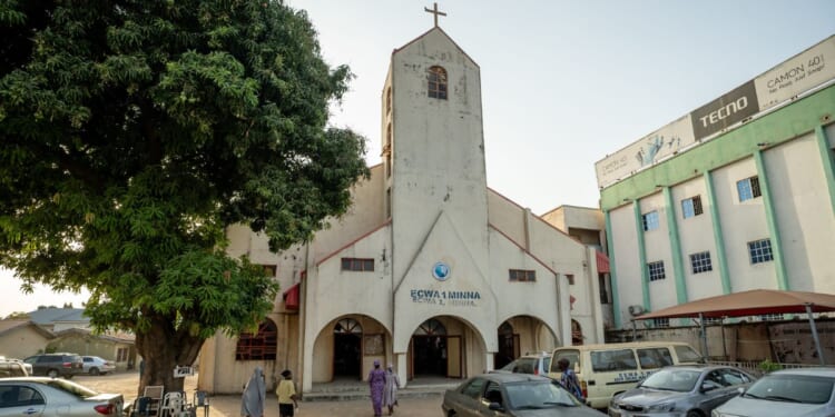 A view on the Evangelical Church Winning All (ECWA) in Minna on Dec. 7, 2025.