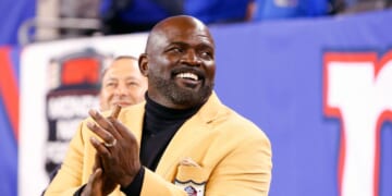Hall of Famer Lawrence Taylor attends a game between the New York Giants and the Indianapolis Colts on Nov. 3, 2014, at MetLife Stadium in East Rutherford, New Jersey.