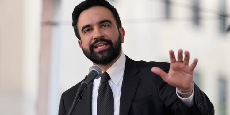 New York City Mayor Zohran Mamdani, pictured while speaking on Wednesday.
