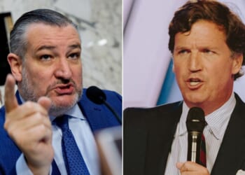 GOP Sen. Ted Cruz of Texas, left, lashed out at former Fox News host Tucker Carlson's remarks praising Islam.