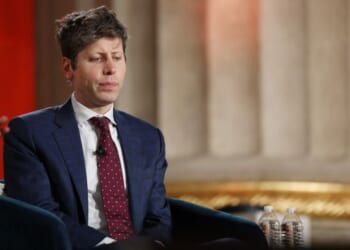Sam Altman speaks at the BlackRock Infrastructure Summit on March 11, 2026.