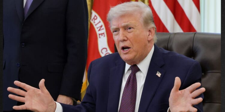 President Donald Trump laid out the consequences for any country supplying arms to Iran.