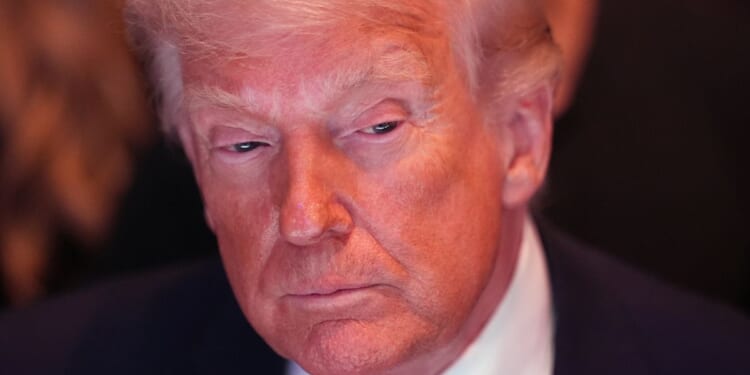 President Donald Trump attends UFC 327 at Kaseya Center in Miami, Florida, on April 11, 2026.