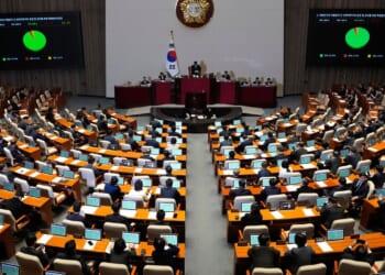 Conservative South Korean opposition leader slams government but holds no lever of power