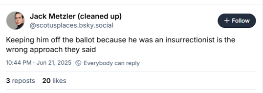 DC Bar Bias on Full Display Through Social Media Posts of Senior Assistant Disciplinary Counsel Jack Metzler