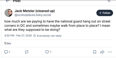 DC Bar Bias on Full Display Through Social Media Posts of Senior Assistant Disciplinary Counsel Jack Metzler