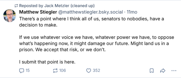 DC Bar Bias on Full Display Through Social Media Posts of Senior Assistant Disciplinary Counsel Jack Metzler