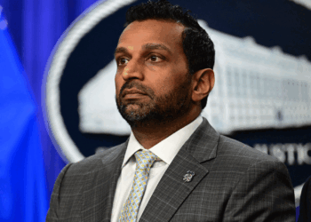 FBI Director Kash Patel holds a news conference at Department of Justice headquarters in Washington, DC, on April 27, 2026. The man accused in the shooting at a media gala attended by Donald Trump was arraigned in court Monday on charges of trying to assassinate the president and two firearms crimes. Cole Allen, 31, faces a sentence of up to life in prison if convicted of attempting to kill Trump during the incident on Saturday at the White House Correspondents' Association dinner in Washington. (Photo by Kyle Mazza/Anadolu via Getty Images)