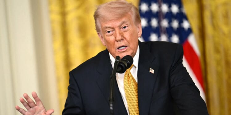 President Donald Trump, pictured in a May 6 gathering at the White House.
