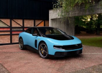 Ferrari shares tumble after automaker unveils first electric car