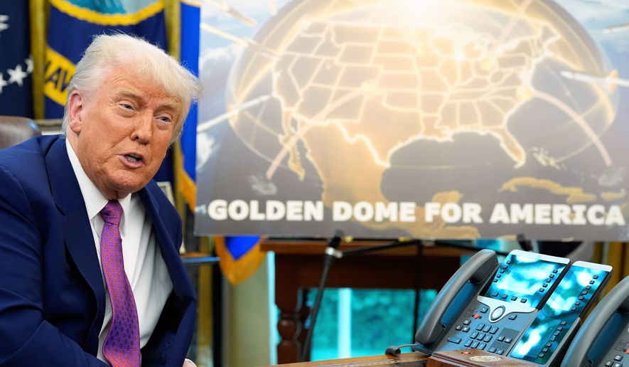 President Donald Trump speaks in the Oval Office of the White House on May 20, 2025, in Washington. (AP Photo/Alex Brandon, File)